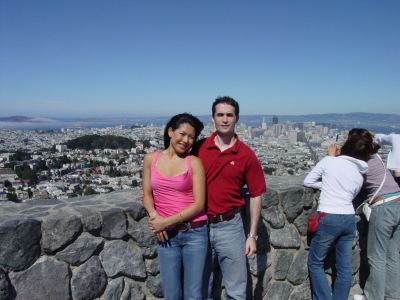Binh and Sean at Twin Peaks in San Francisco November 2004