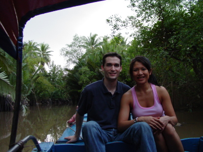 Binh and Sean on the Mekong