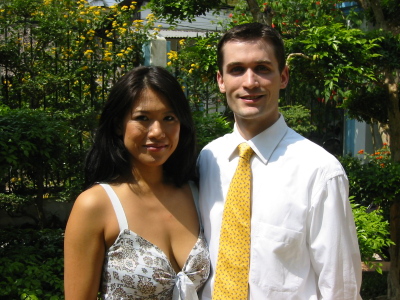 Binh and Sean at Thao's wedding